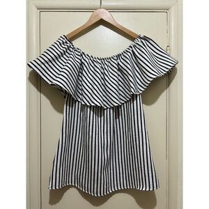 REFORMATION Ruffle Off-the-Shoulder Top Size XS